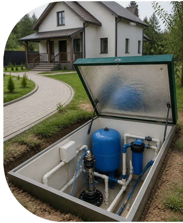 Автономное водоснабжение дома в Бугуруслане от 152850 р. | АПаруса-Бгр